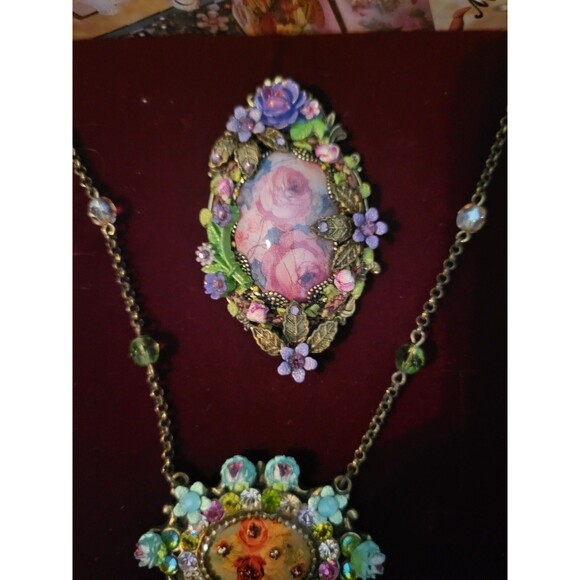 Michal Negrin Original Necklace Brooch Set with Certificate - Picture 3 of 10